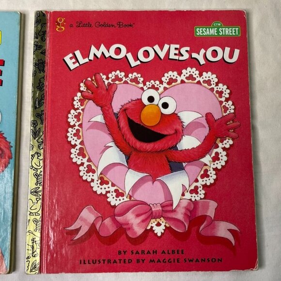 Elmo Little Golden Book Sesame Street Series Set 2 Childrens Stories u - Picture 4 of 14